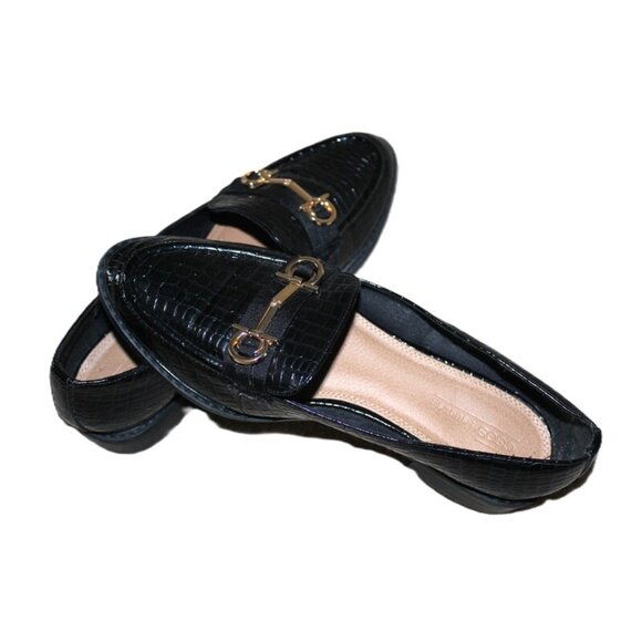 ASOS Vapor Snaffle Loafer in Black Croc - Size 10W - Picture 10 of 10